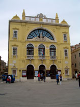 Exterior of Croatian National Theater Splitr