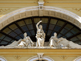 Closeup of Croatian National Theater Split