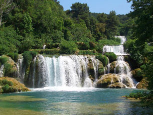 One of many waterfalls at Krka National Park