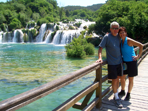 Mom and Dad Klocke at Krka National Park