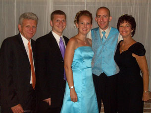 Mom, Dad, Kevin, Kelly and Jay at the reception