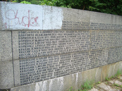 WWII Memorial in Sarajevo