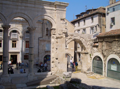 The Peristil in Diocletian Palace