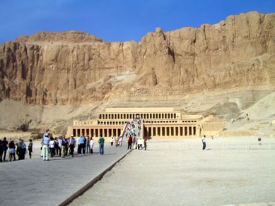 the Temple of Hatshepsut