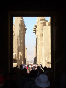 The crowds at Karnak Temple