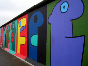 The East Side Gallery of the Berlin Wall