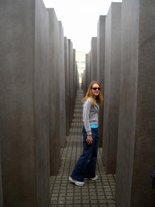 At the Memorial to the Murdered Jews of Europe
