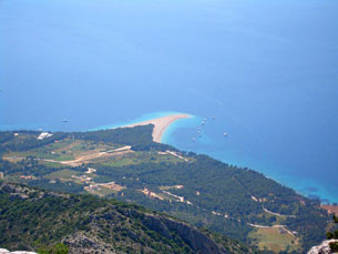 Zlatni Rat (Golden Horn) Beach in Bol on Brac