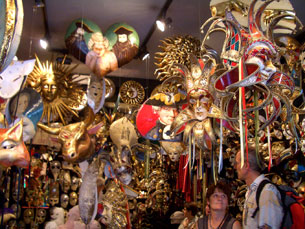 The Ca del Sol mask shop in Venice