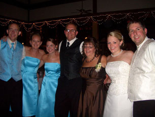 Family photo from the dance floor