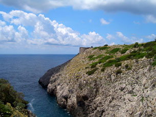 A fort we passed during our hike along the edge of Capri