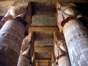 Sample of the ornate sculptures at Denderah