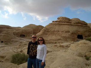 Kelly and Jay posing for one more photo before having to leave Petra