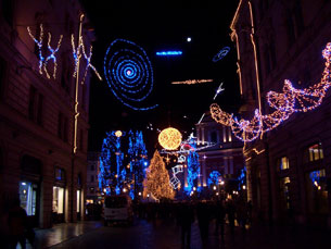 Christmas lights in Ljubljana, Slovenia