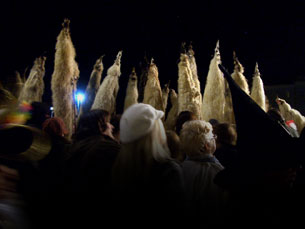 Headdress Costumes on Riva during Split's Carnival