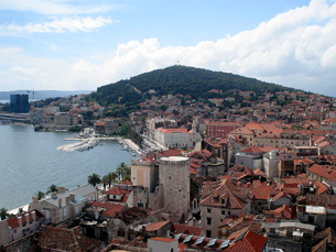 View from atop the Sveti Duje bell tower