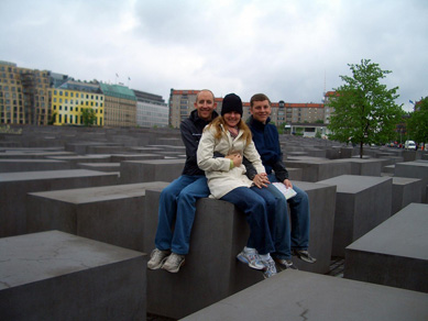 At the Memorial to the Murdered Jews of Europe