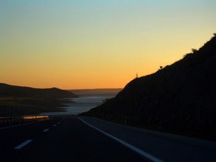 Sunset during the drive home